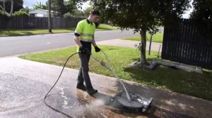 Driveway power washing