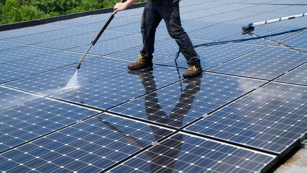 Solar Panel Washing for Maximum Energy Performance